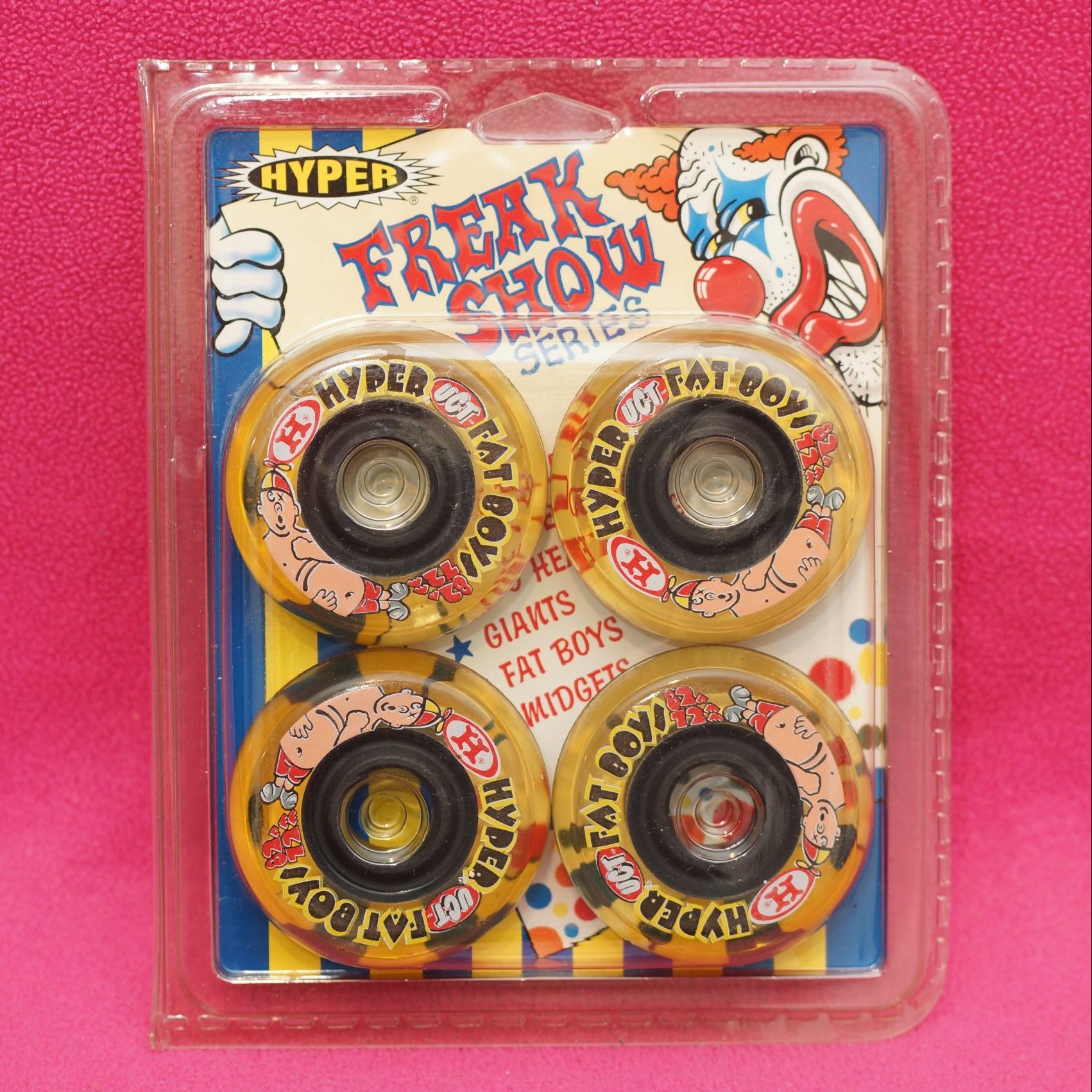 Vintage Hyper Freak Show Series Skate Wheels FAT BOYS 72 MM 